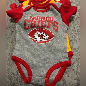 NFL Team Apparel Kansas City Chiefs infant onesies Size 0/3m